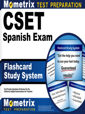cover image of CSET Spanish Exam Flashcard Study System